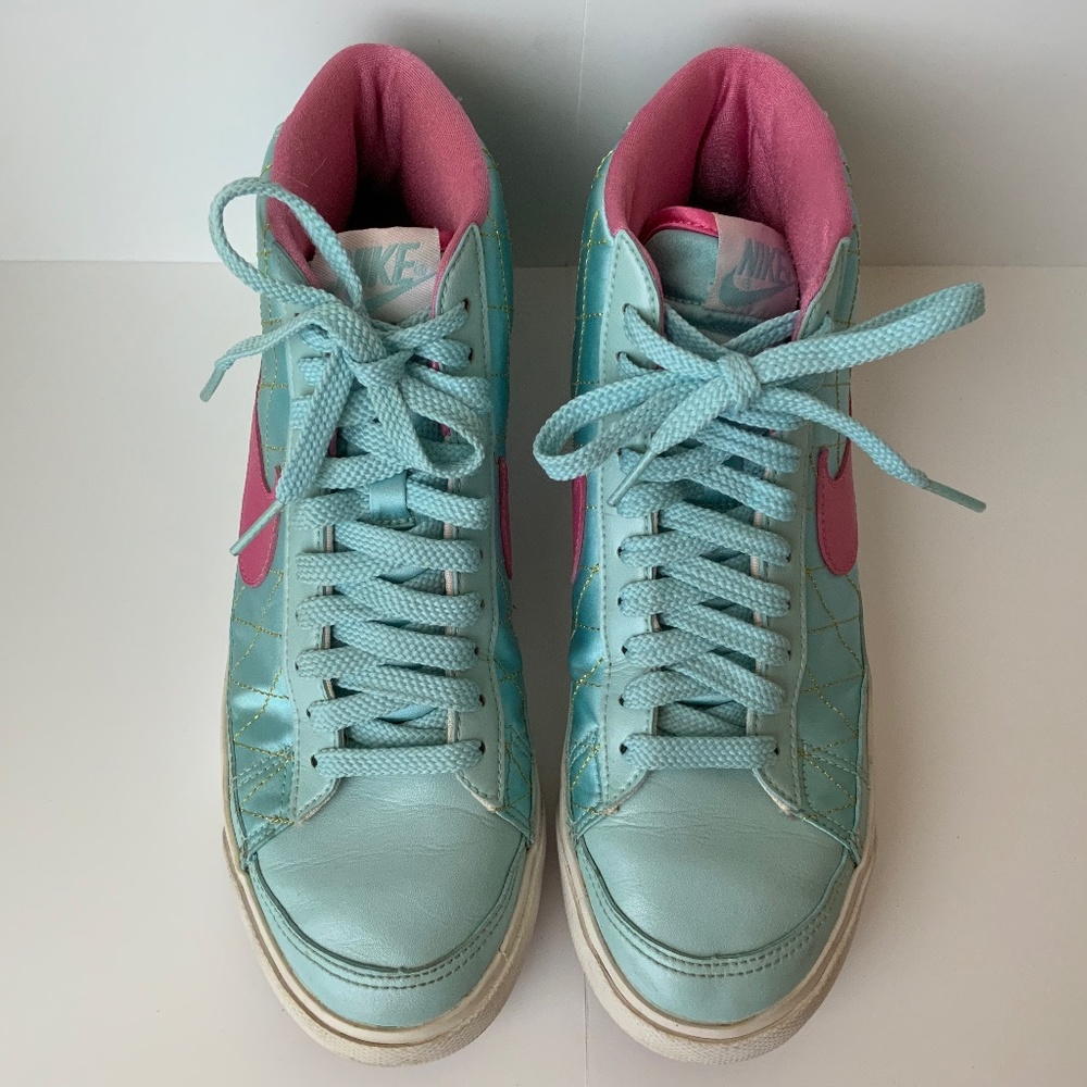 Nike Blazer high tops size 8.5 mid 09 Still Blue vintage